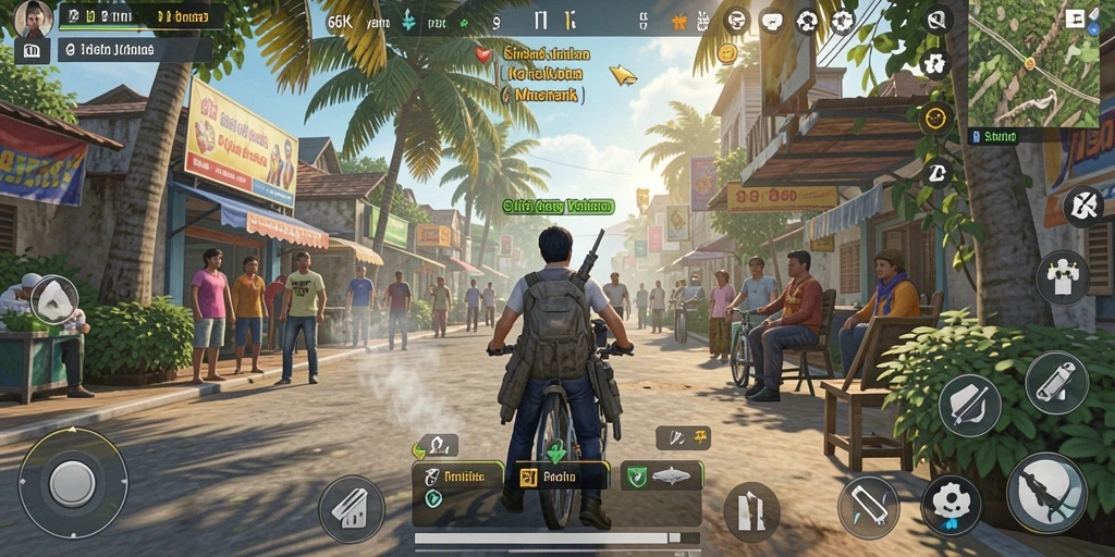 Tampilan gameplay 66K yang menarik dengan simulasi kehidupan.