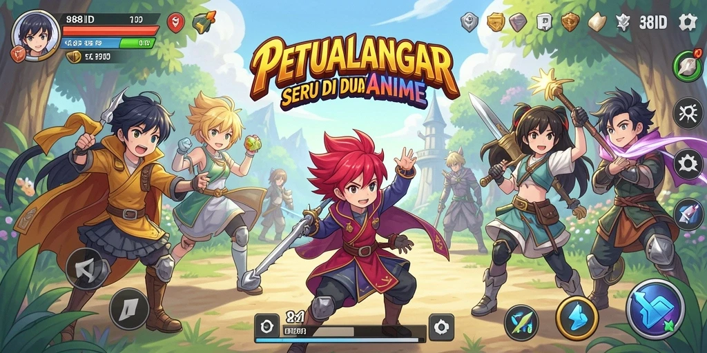 Tampilan gameplay seru dari 88ID yang penuh warna dan aksi.