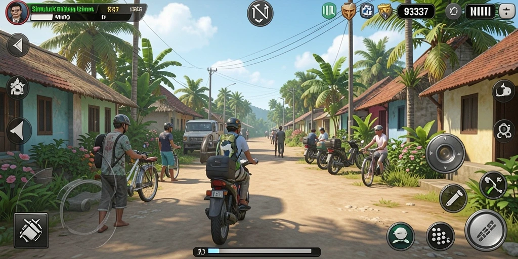 Tampilan gameplay yang interaktif dalam 93337.