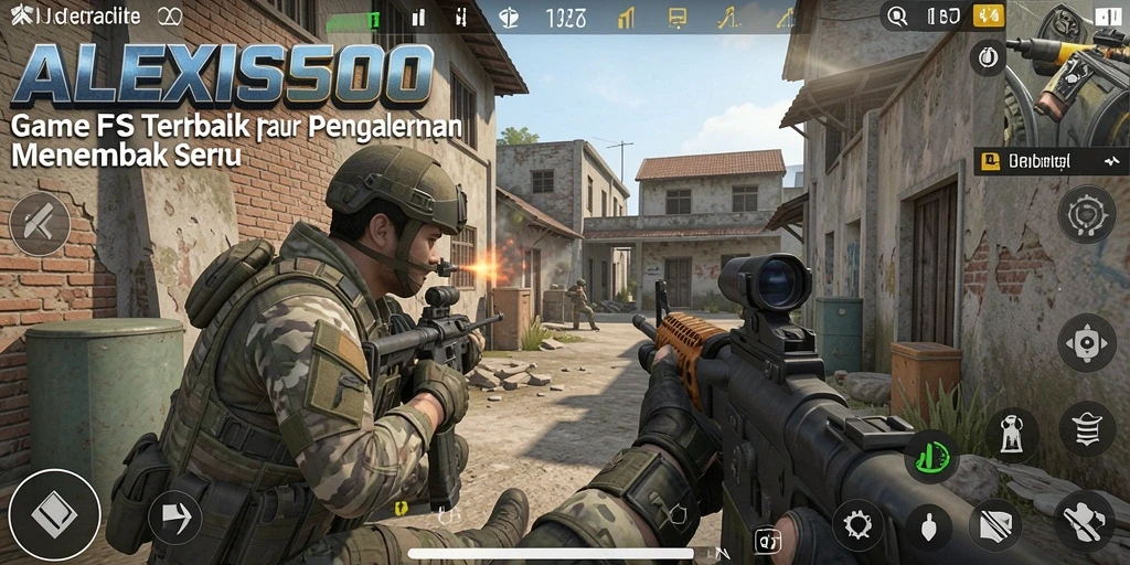 Gambaran aksi mendebarkan dari gameplay ALEXIS500