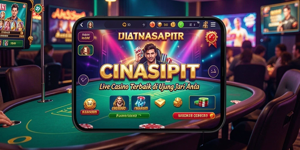 Tampilan gameplay Live Casino yang seru dan interaktif di CINASIPIT.