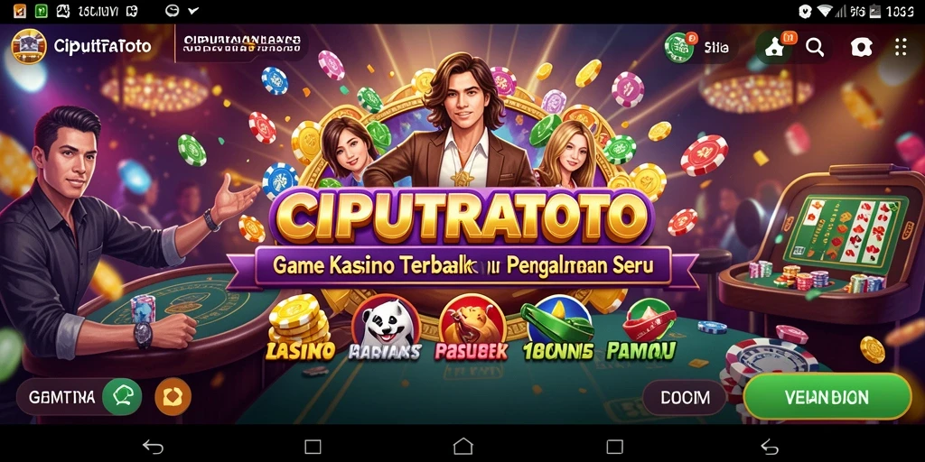Screenshot utama CIPUTRATOTO menampilkan gameplay Kasino yang seru dan interaktif.