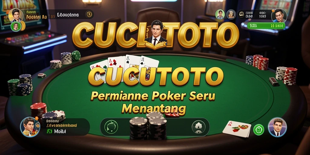 Tampilan gameplay Poker yang seru dan penuh tantangan di CUCUTOTO.