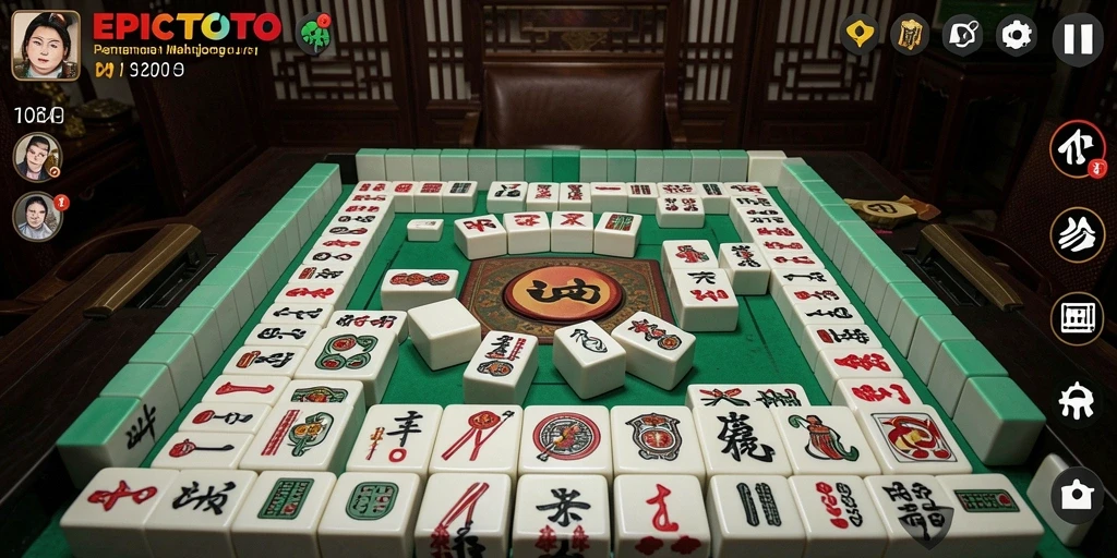 Screenshot utama EPICTOTO menampilkan gameplay yang seru dan menantang dari permainan Mahjong.