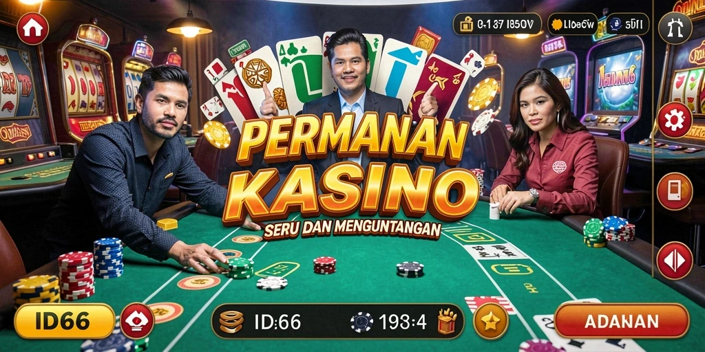 Screenshot utama ID66 dengan gameplay Kasino yang menarik.
