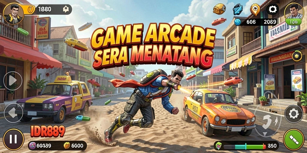 Tampilan menarik dari gameplay IDR89 yang penuh tantangan Arcade.
