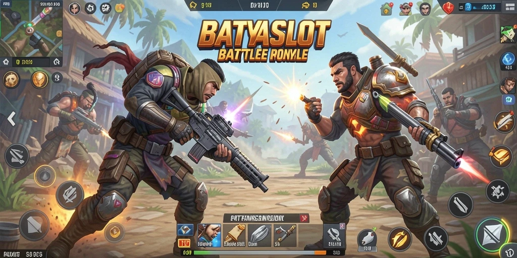 Tangkapan layar menunjukkan aksi seru dalam gameplay Battle Royale.