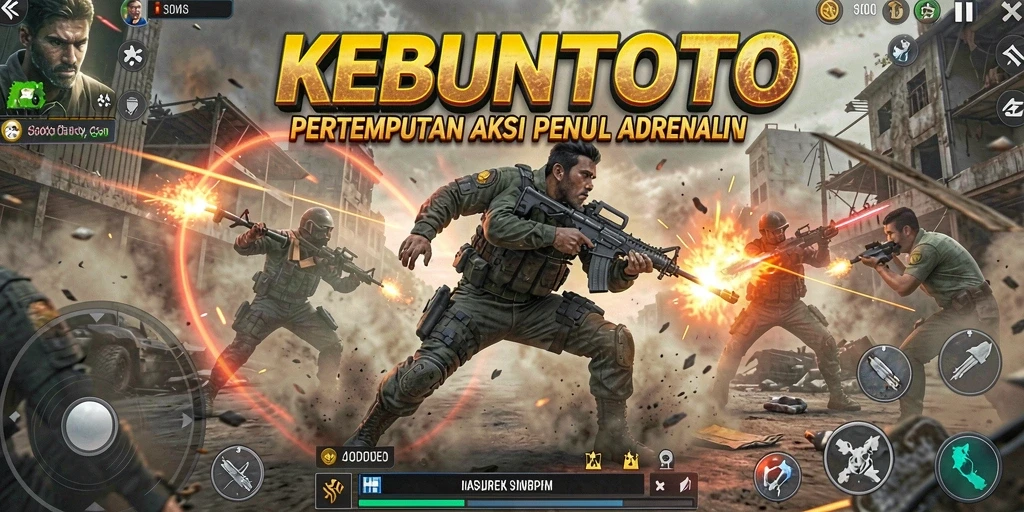Gameplay KEBUNTOTO yang menegangkan dan penuh aksi.