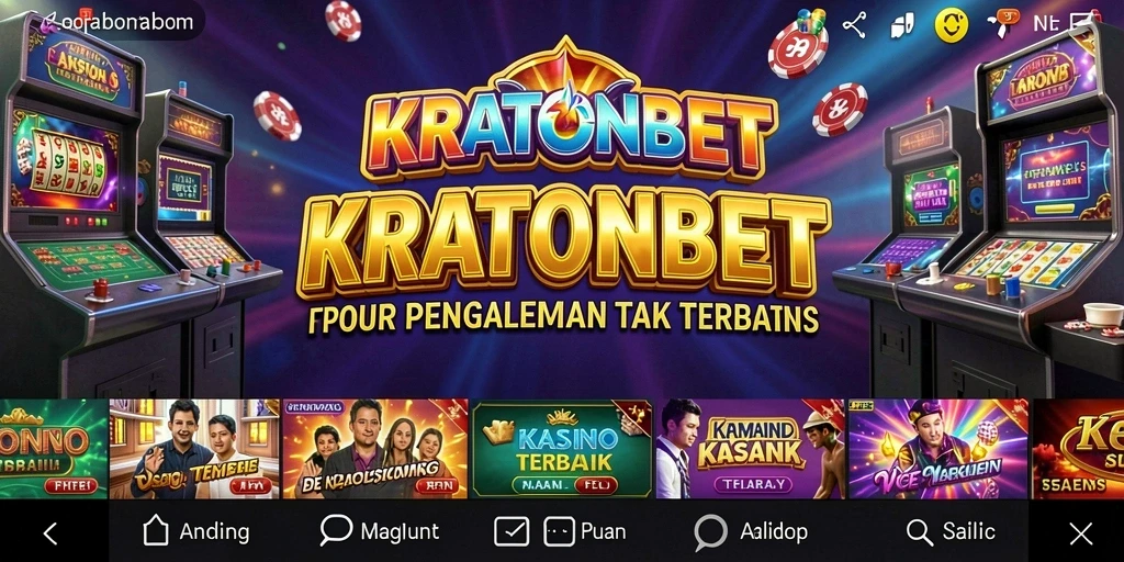 Screenshot utama KRATONBET menampilkan aksi seru dari permainan Kasino.
