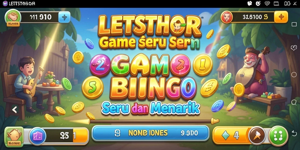 Screenshot gameplay menarik dari LETSTHOR dengan suasana bermain Bingo yang seru.