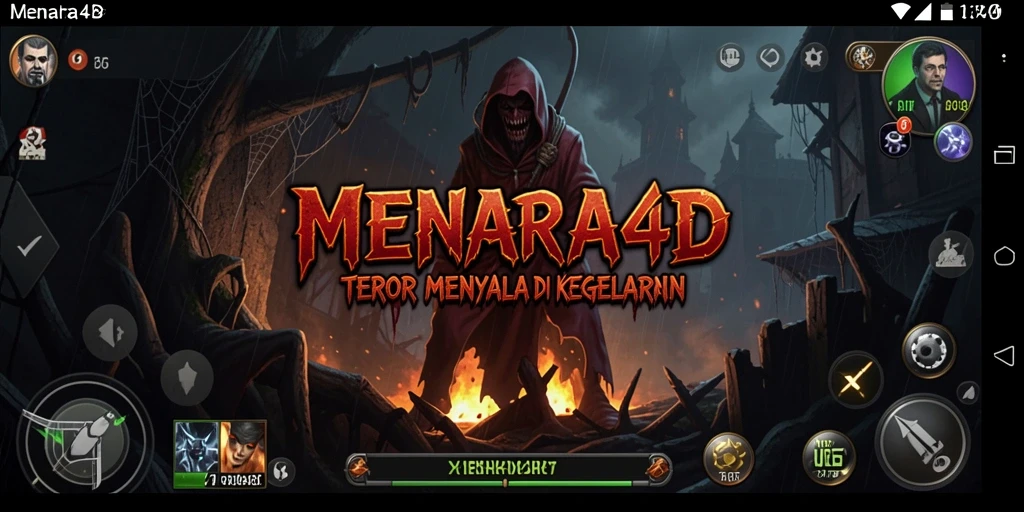 Screenshot menunjukkan suasana mencekam di dalam MENARA4D.
