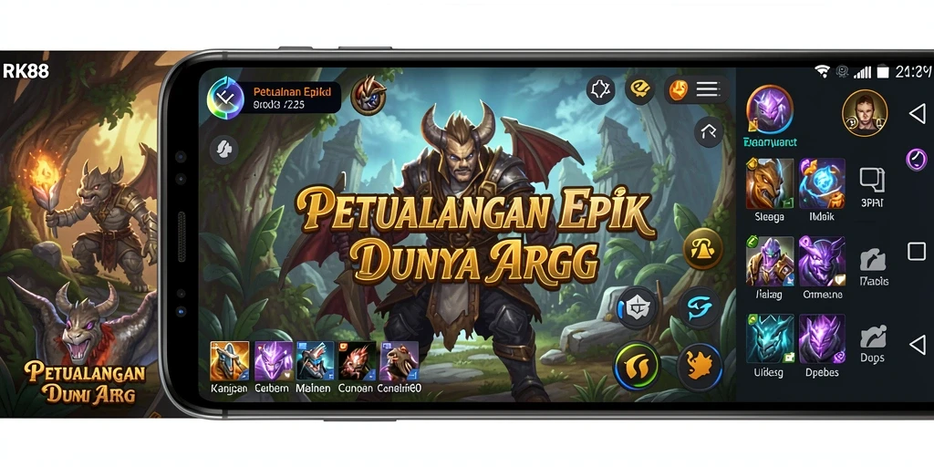 Tampilan menarik dari aksi gameplay ARPG RK88.