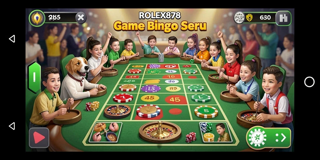 Tampilan gameplay Bingo yang seru dan interaktif.
