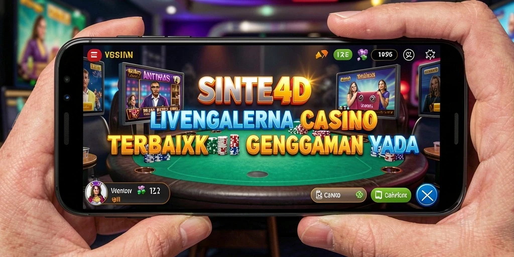 Tampilan menarik dari permainan Live Casino di SINTE4D.