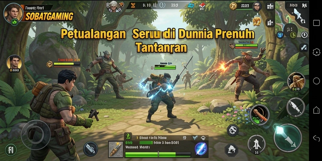Screenshot bermain Sobatgaming dengan tantangan seru dan grafis menawan.