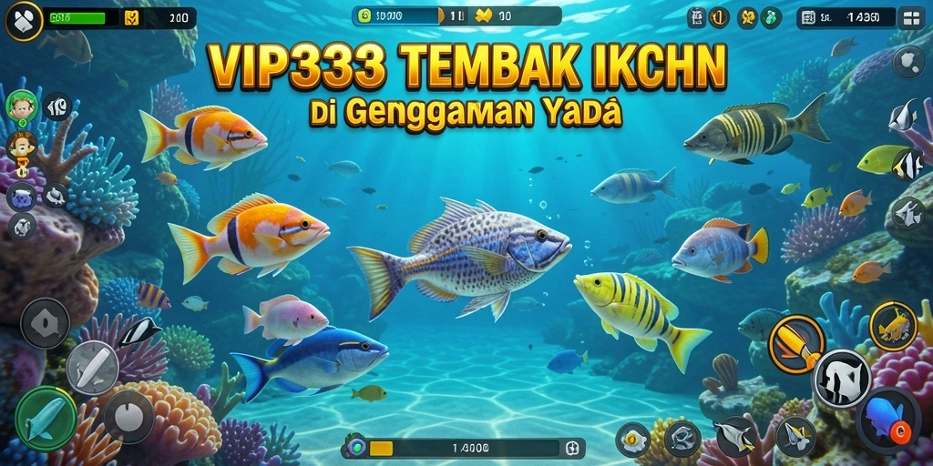 Tampilan gameplay seru di VIP333 saat menembak ikan.